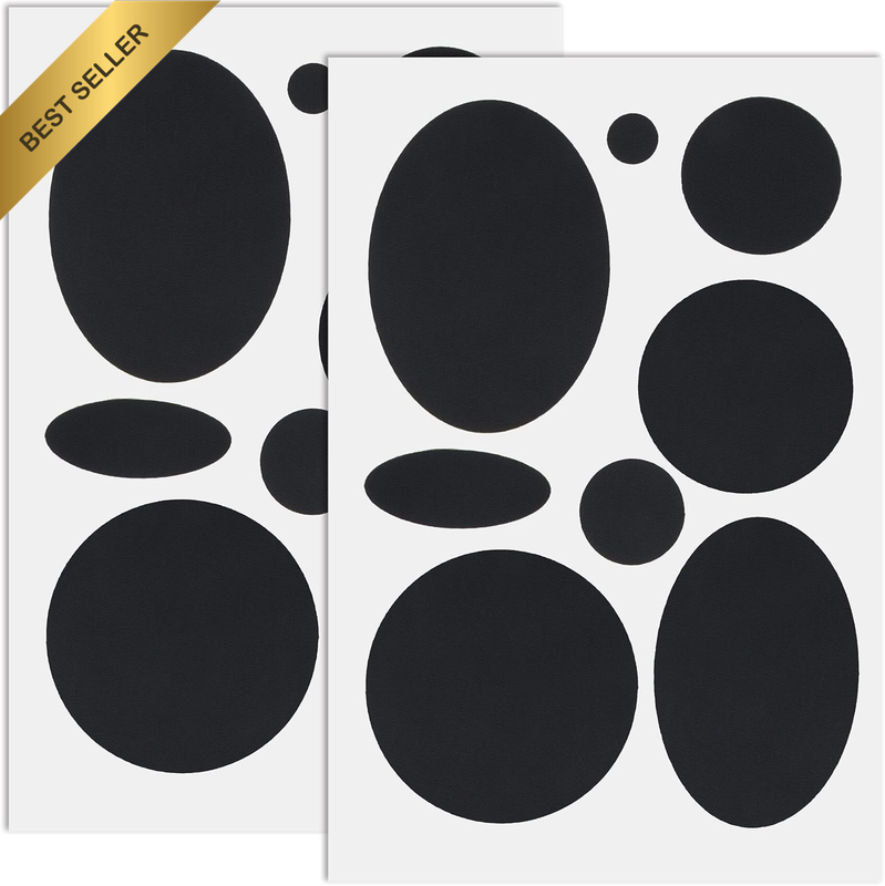 16PCS Black Nylon Self-Adhesive Waterproof Repair Patches for Down Jackets Cloth
