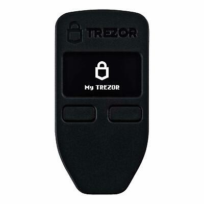Trezor One Cryptocurrency Hardware Wallet Black Bitcoin wallet