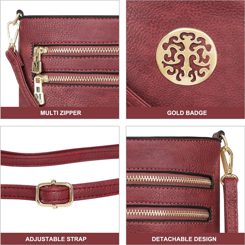Crossbody Bags for Women Multi Pocket Cross Body Bag Purses with Adjustable Stra