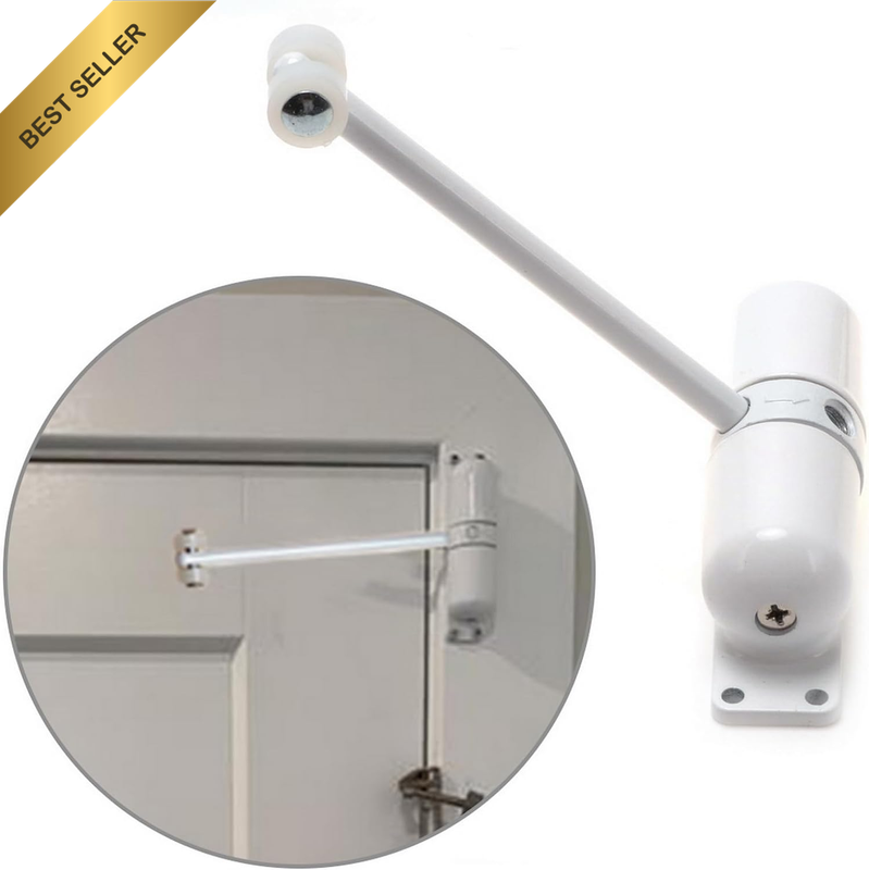 Spring Door Closer White Automatic Sensor Door Automatically Close Heavy Duty Au