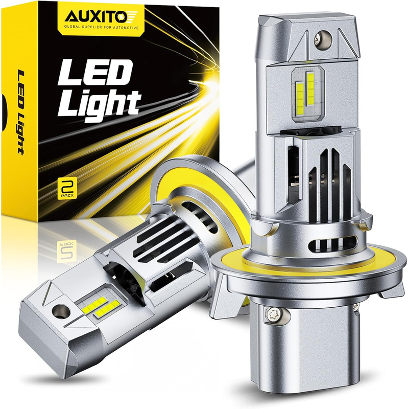 Upgraded H13 LED Headlights Bulb, 40000LM Per Set 6500K White 900% Brighter Wire