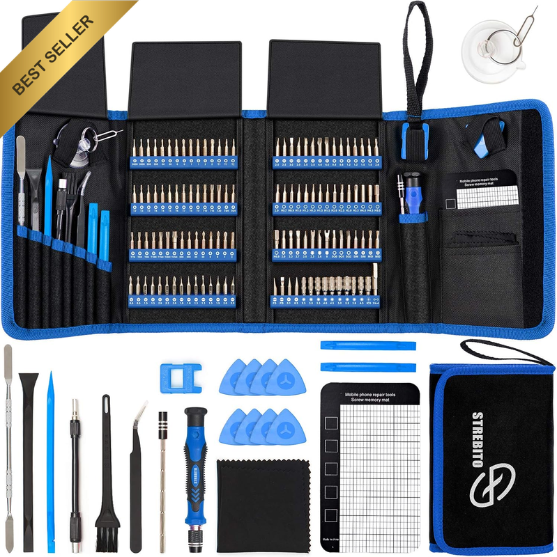 142Pc Precision Screwdriver Set Electronics Magnetic Repair Tool Kit with Bits