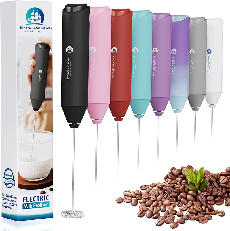 Handheld Milk Frother for Coffee - Electric Hand Blender, Mini Drink Mixer Whisk