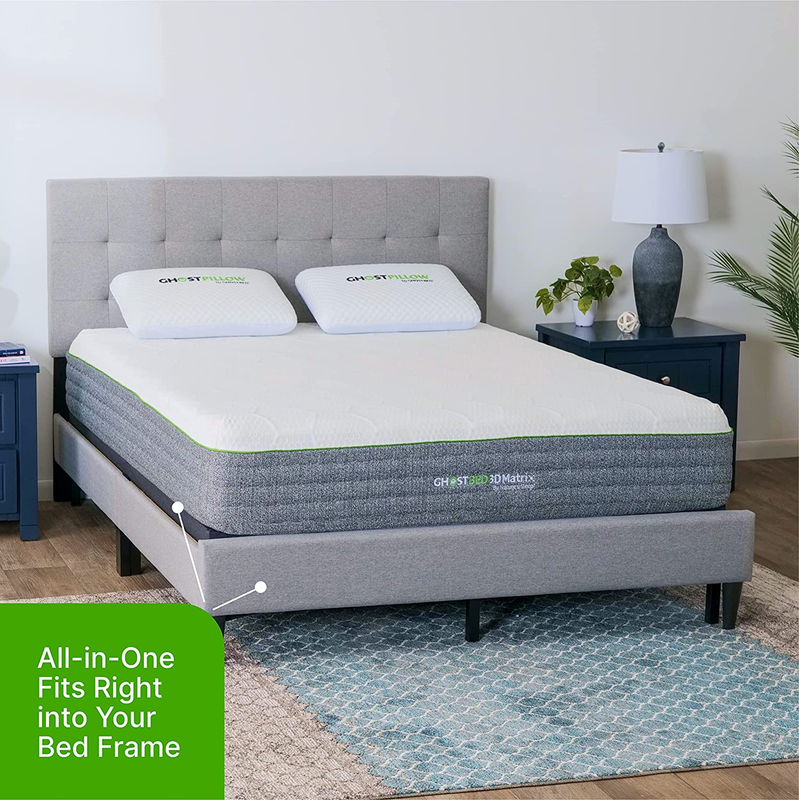 Mattress Foundation & Box Spring in One - Metal Platform Bed Frame with Steel Sl
