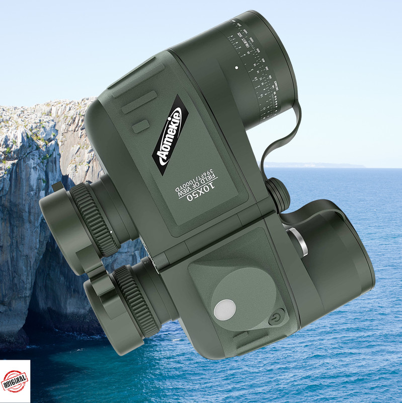 Aomekie Fernglas Mit Entfernungsmesser Nachtsicht Kompass 10x50 FernglÃ¤Ser Neu 