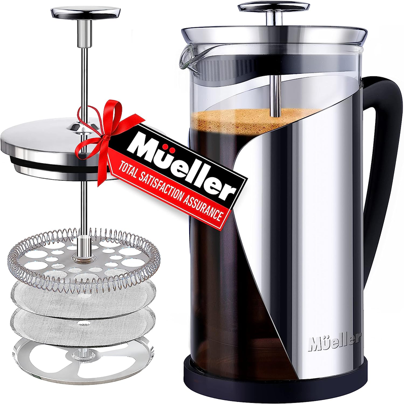 Coffee Stainless Steel Frame & Trumax Borosilicate Glass Cof