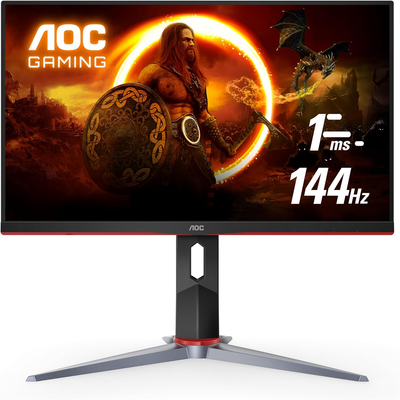 AOC 24G15N 24 Gaming Monitor, Full HD 1920X1080, 180Hz 1Ms, 1X HDMI 2.0,  1X Dis