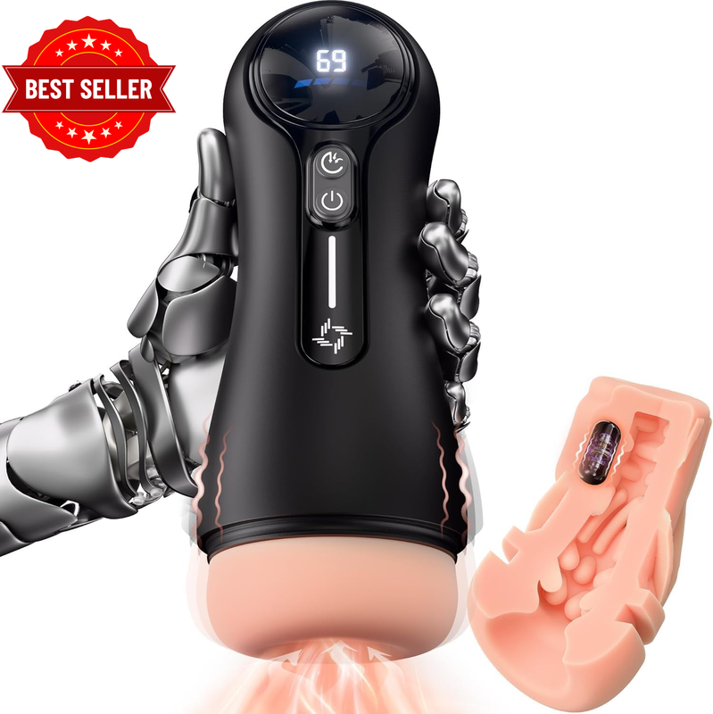 Automatic Male Masturbator with 9 Vibration & Suction Modes, Penis Pump Adult To