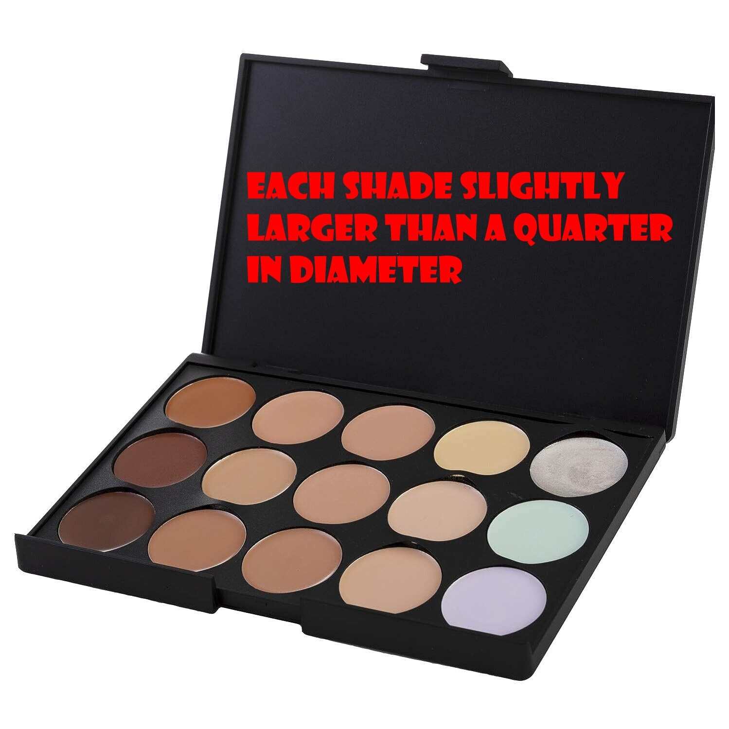 Coastal Scents Eclipse 15 Shade Concealer Compact Palette - Neutralizing PL-026