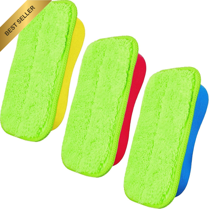 3 Pcs Chalk Eraser， Erasers Dust Free for Blackboard Dry Whiteboard Magnetic Reu