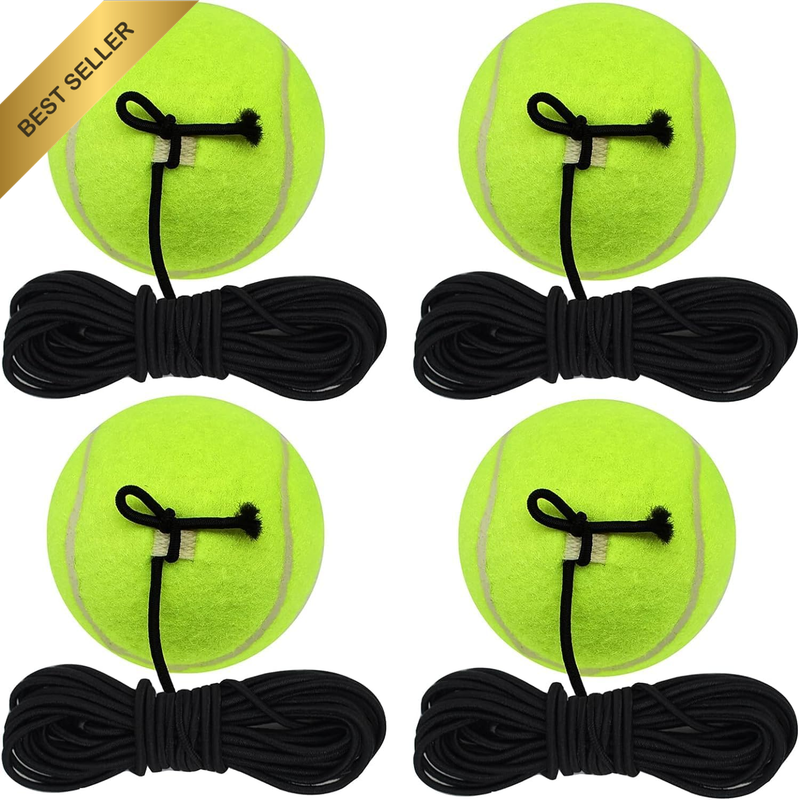 4 Pcs Tennis Training Ball with String,Tennis Balls Practice Training Sport,Tenn