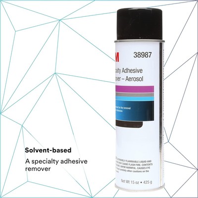 3M Specialty Adhesive Remover, 38987, Solvent-Based, Removes Reactive...