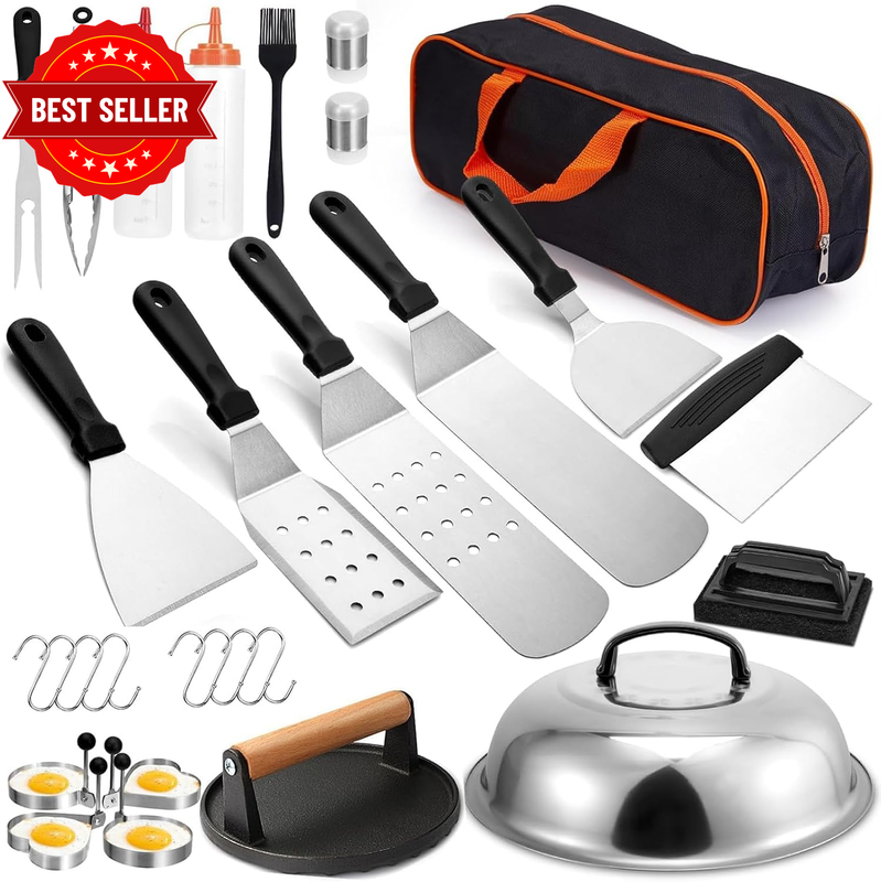 Griddle Accessories Kit - 29 PCS for Blackstone and Camp Chef. Includes Metal Sp