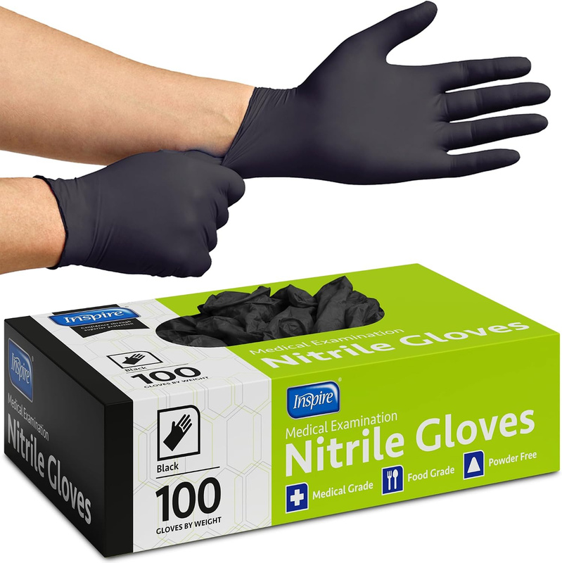 Black Nitrile Disposable Gloves | 4.5 Nitrile Disposable Safety Medical Cooking