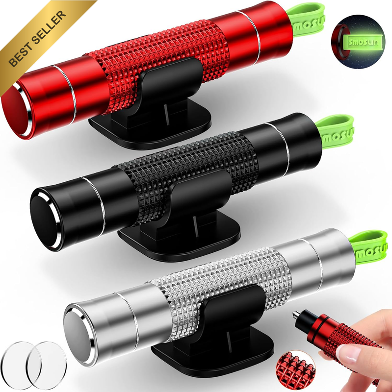 Safehammer - Upgraded Safe Hammer Glass Breaker under Water, Car Hammer Seatbelt