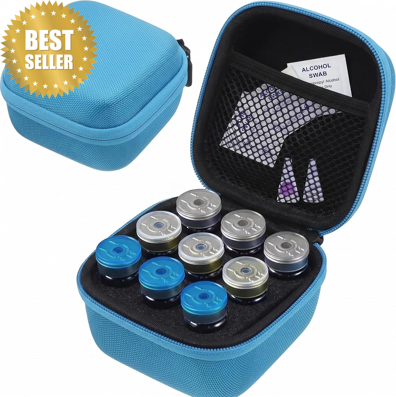 9 Slot Insulin Peptide Vial Case for Diabetics 5Ml and 10Ml U-100 Vials