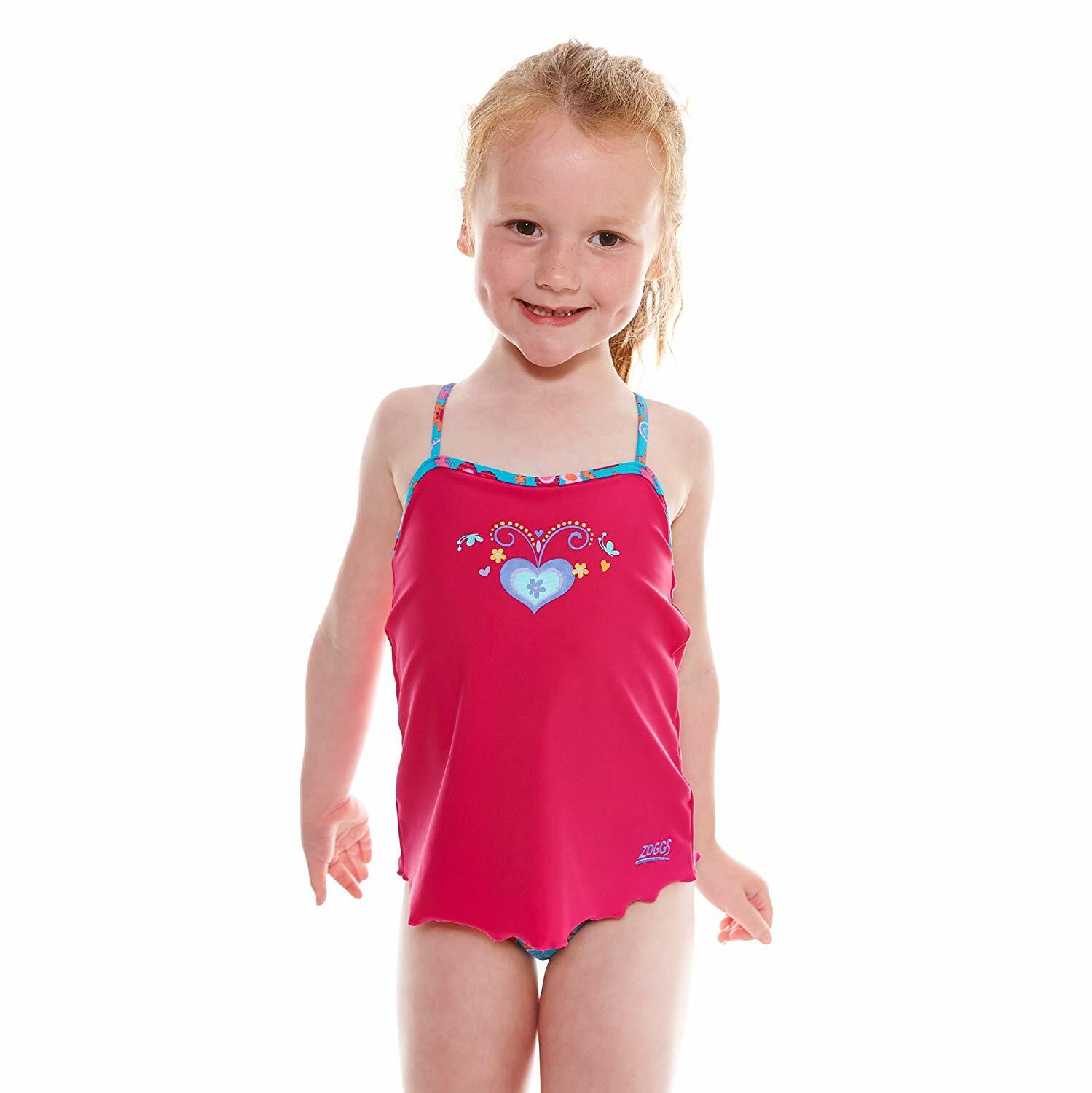 zoggs girls swimming costume