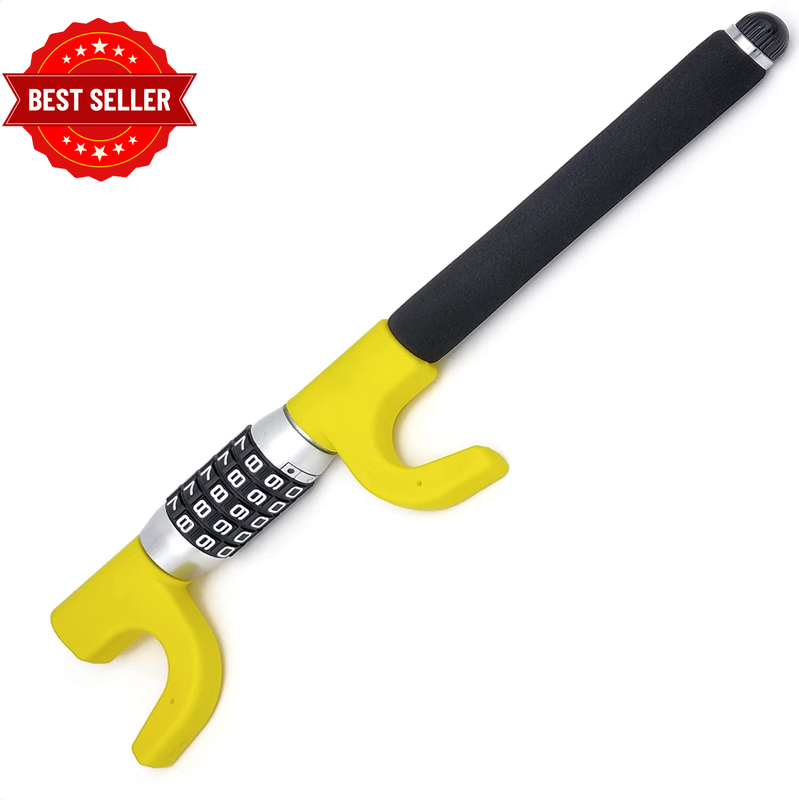 KR940B Heavy Duty Steering Wheel Lock Keyless Combination Code, Most Visible Det