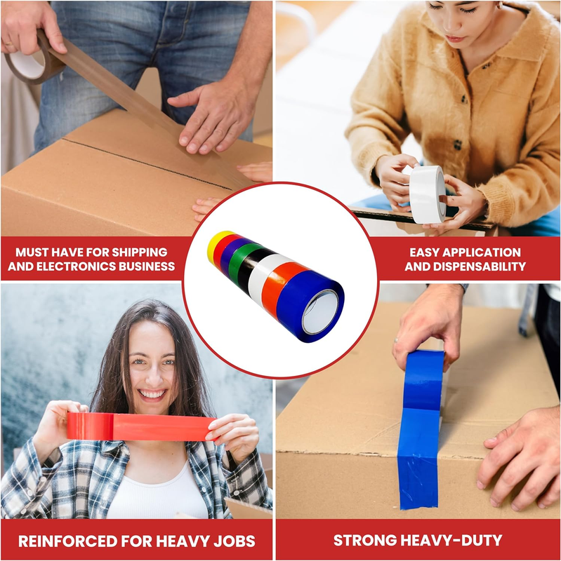 T.R.U. OPP-20C Green Carton Sealing Packaging Tape 2 In. Wide X 55 Yds. (2 Mils 