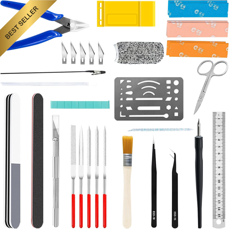 40Pcs Professional Model Tool Kit for Gundam, Pro Modeling Tools for Models Asse