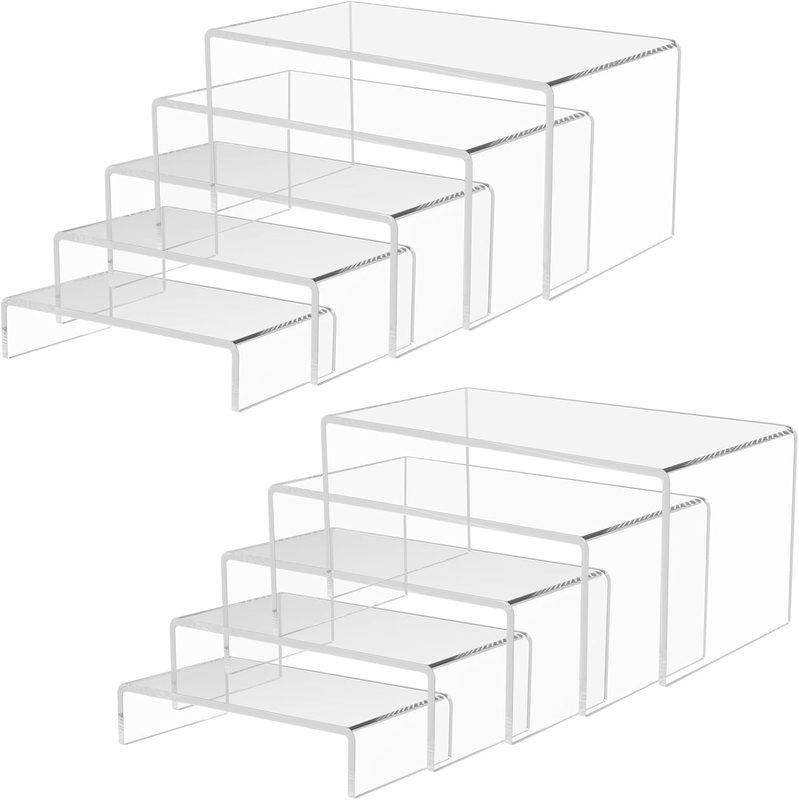Acrylic Display Risers, Clear Product Stand, Jewelry Display Riser,Shelf Showcas