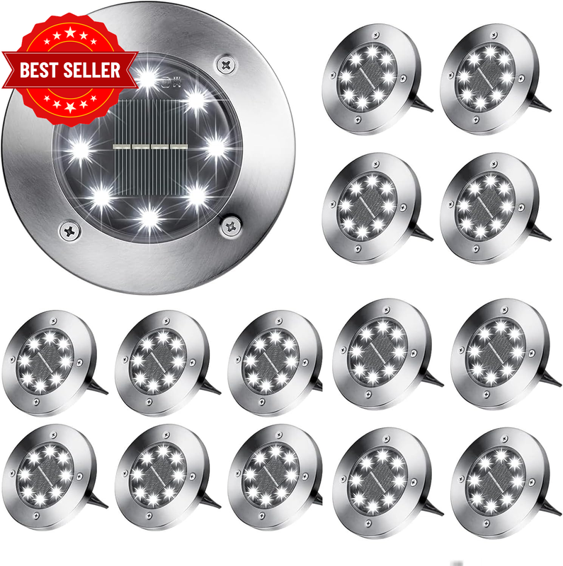 24 Pack Solar Glow Spots for Outdoor