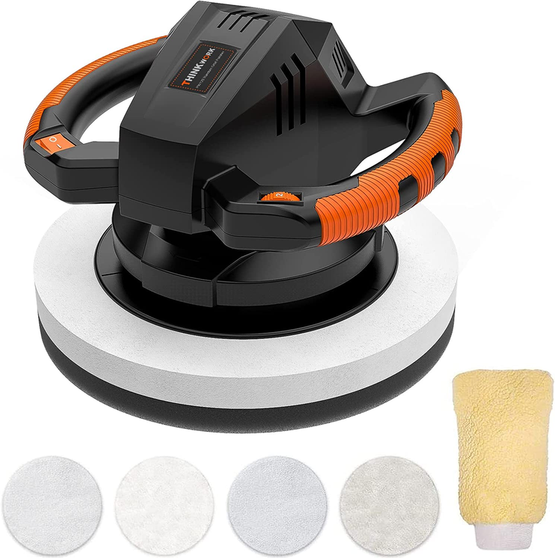 Buffer Polisher,10 Inch Car Polisher Sets with 4 Buffing and Polishing Bonnets,6