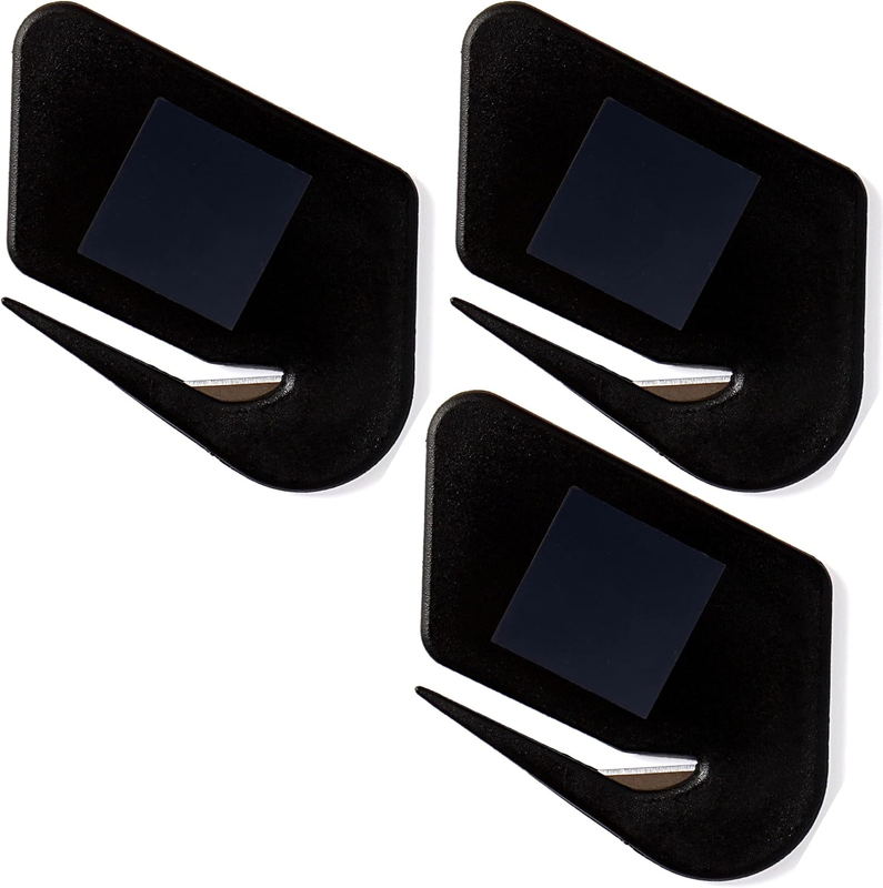 Magnetic Letter Openers Envelope,3 Pack,Black,Envelope Opener Slitter