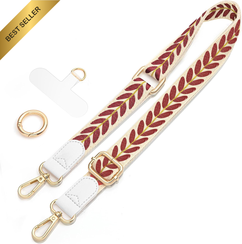 Shoulder Strap for Bags Bag Strap to Change for Handbags and Shoulder Bags Red