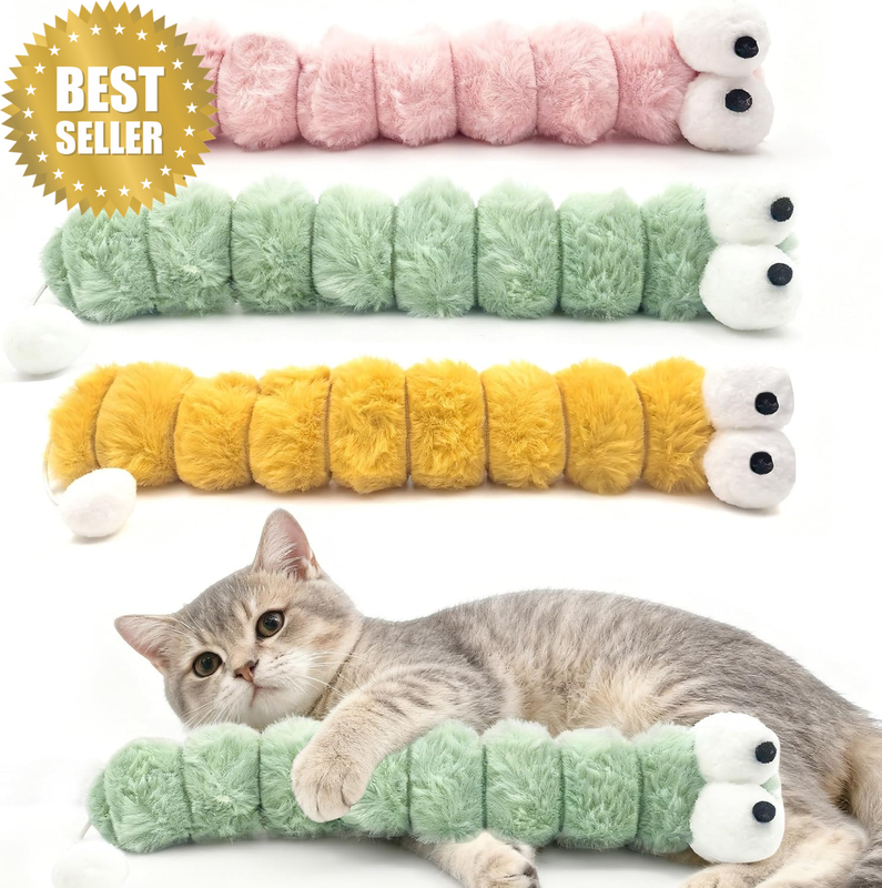 3 Pack Large Catnip Cat Kicker Pillows 15.96