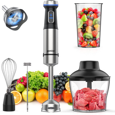 Immersion Blender 5 in 1 Hand Blender 1000W Heavy Duty Motor, 16 Speed Mode Hand