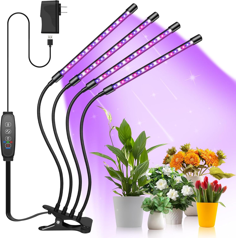 Grow Lights for Indoor Plants Full Spectrum, 80 LEDs Plant Light for Indoor Plan
