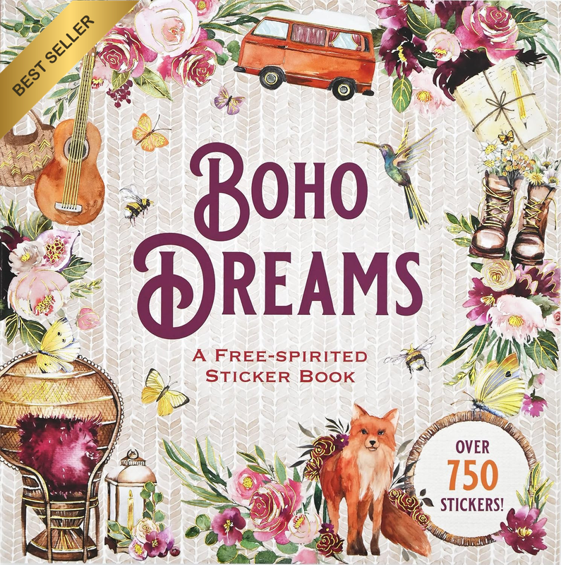 Boho Dreams Sticker Book: a Free-Spirited Sticker Book