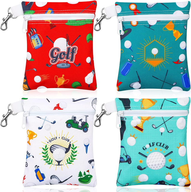 Tee Bag Pouch 5.62 X 6.87 Inch Golf Tee Holder Small Zipper 