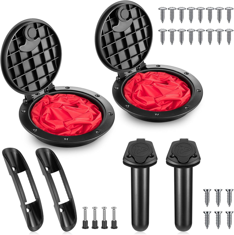 Rob Holder Kayak Paddle Holder Clips 2 Deck Plate Hat