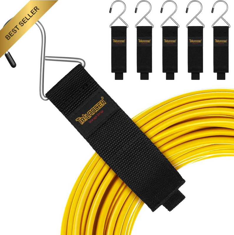 Extension Cord Organizer and Hanger (6-Pack),  Hook-And-Loop Storage Straps with