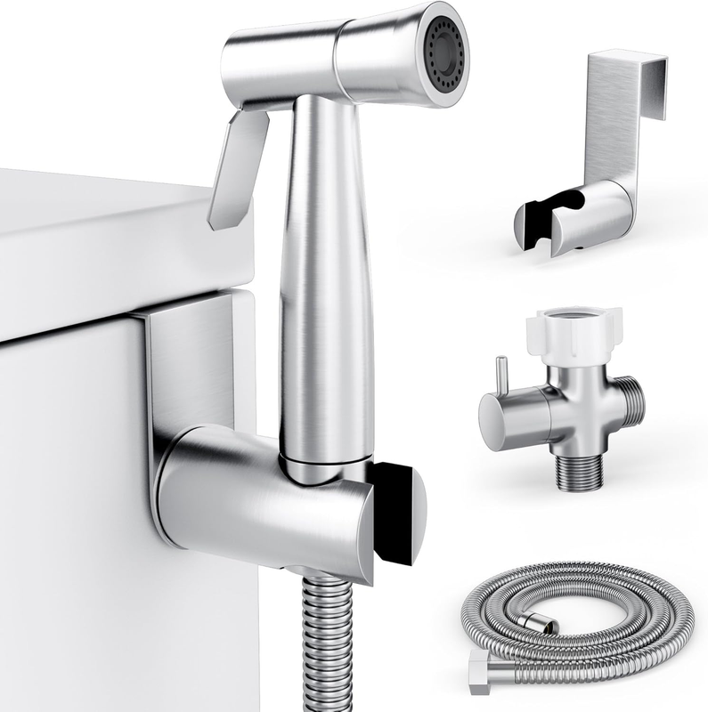 Handheld Bidet Sprayer Toilet Cloth Diaper Sprayer Kit Stainle...
