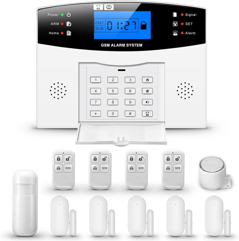 Home Alarm System With Keypad, Gsm Home Security Alarm System With In...