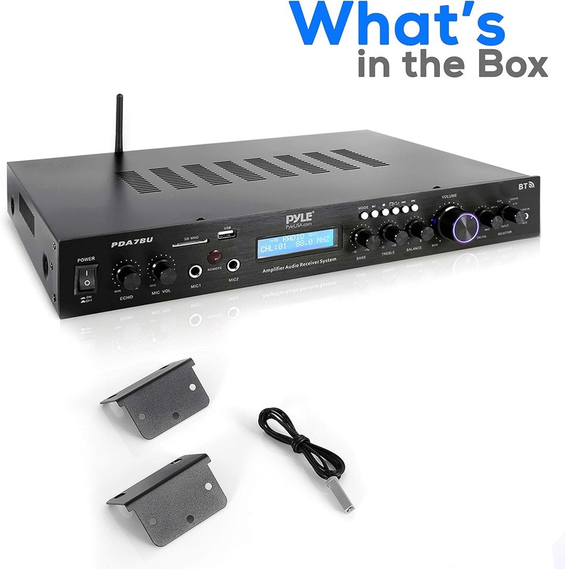 5 Channel Home Theater Amplifier Receiver with Bluetooth & MP3/USB/SD/FM Radio