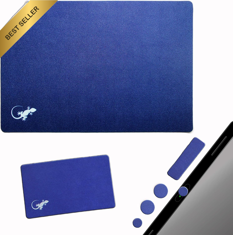 Adhesive Mouse Pad Soft Microfiber Surface Universal Laptop Computer Navy