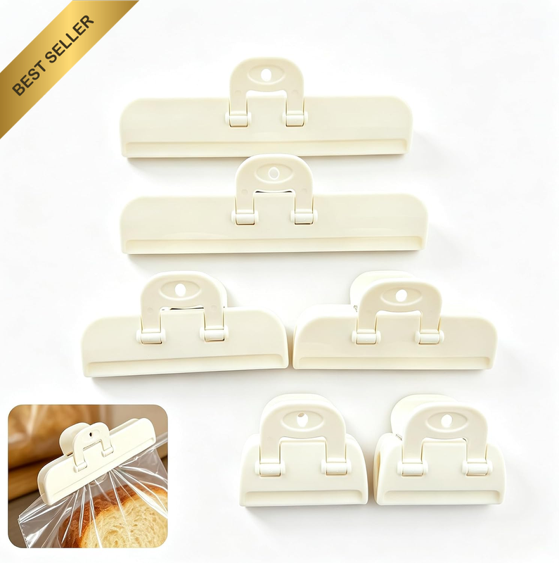Food Bag Clips, ABS Chip Clips for Food Storage, Airtight Sealing Clips Set