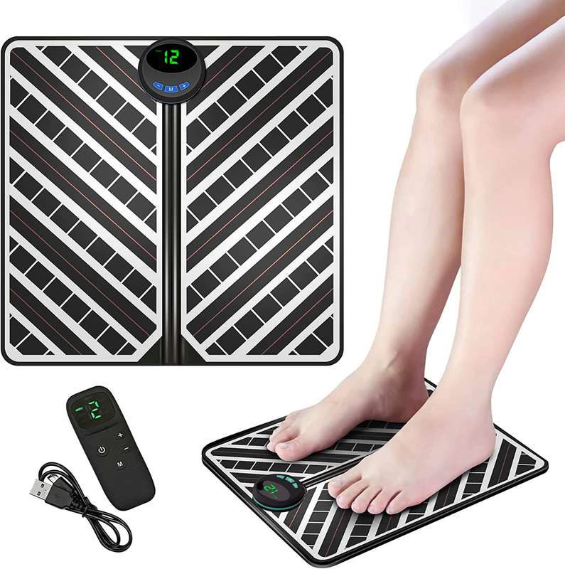 15 Level EMS Electric Foot Massager Pad Blood Circulation Muscle Stimulator Mat