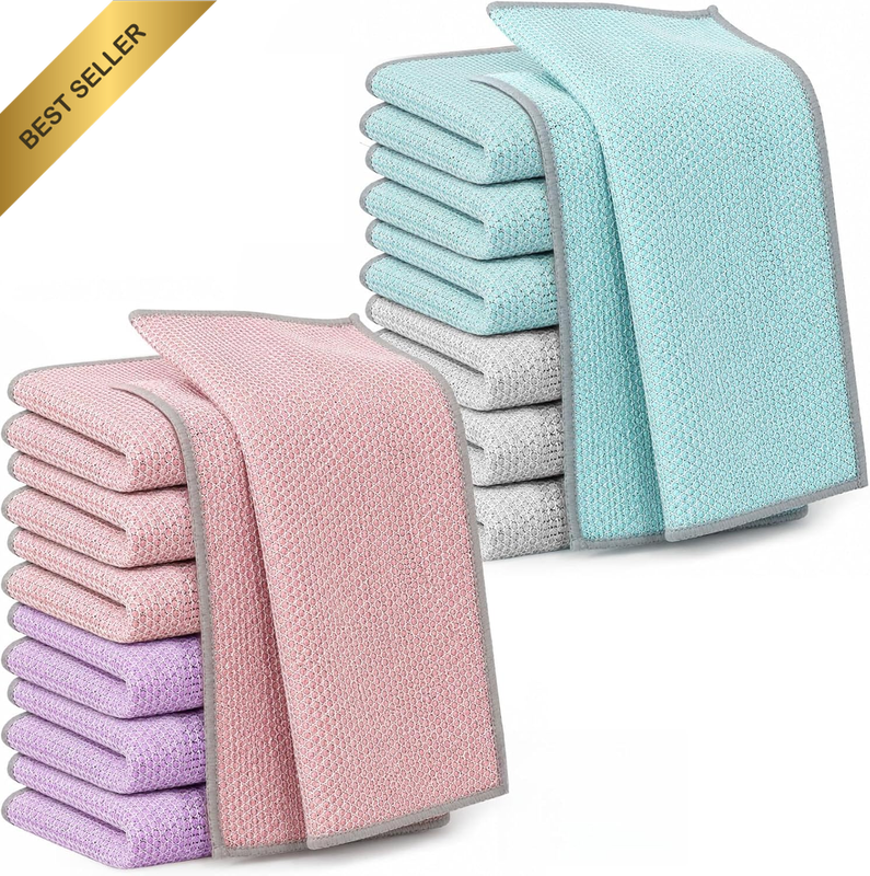 Multipurpose Wire Miracle Cleaning Cloths, Magnifying Wire Dishwashing Rags for