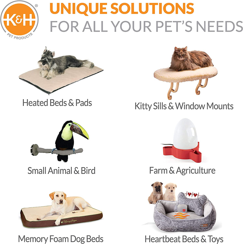 K&H PET PRODUCTS Thermo-Perch Heated Bird Perch Gray Small 1 X 10.5 Inches