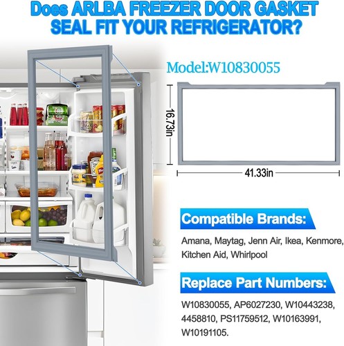 New W10830055 Refrigerator Door Seal Gasket Fit Frigidaire Kenmore Door Seal