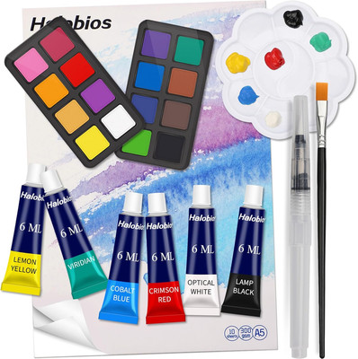Paint Set, 22 Colors Painting Kit for Kids, Adults, Beginners, Artists, Mini Tra