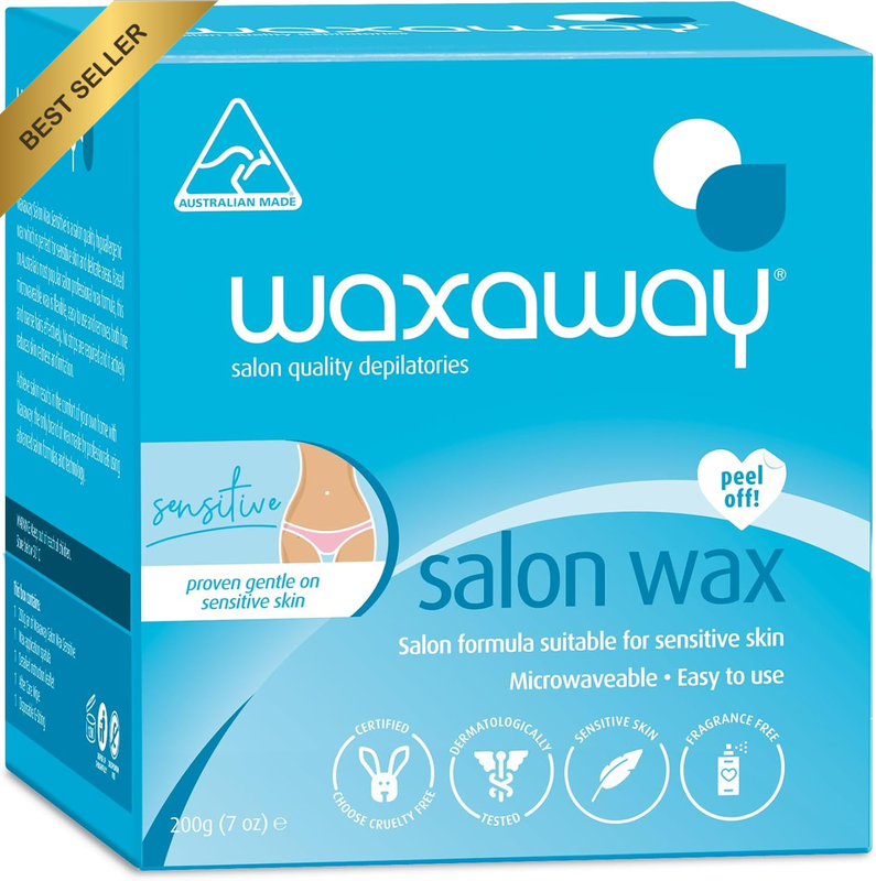 Sensitive Salon Wax 200G – Hard Wax for Sensitive Skin – Low Heat, Strip-Free Fo
