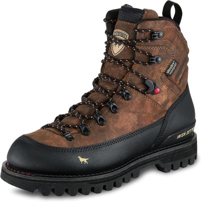 Pre-owned Irish Setter Men's Elk Tracker Xd 8" Waterproof Hunting Boots Stretch Collar In Field Camo (p)