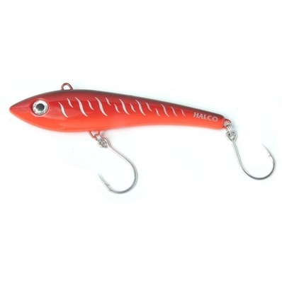 Halco Max220-R18 Max 220 Bibless Minnow -R18 Red Tiger, 6