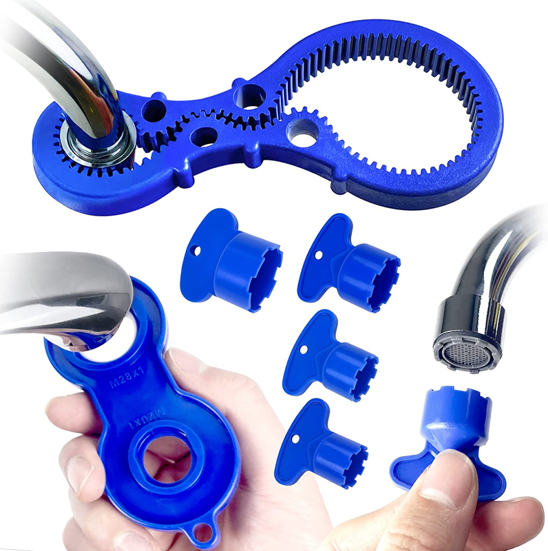 Aerator Key, Faucet Aerator Removal Tool, Faucet Wrench with Aerator Shell Remov